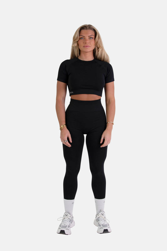Buy Zicada Women's Gym Running Sports Crop Top & Jeggings, Jogging wear, Workout Set